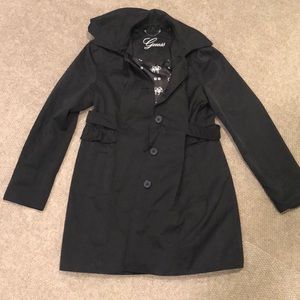 Guess Black Rain Jacket
